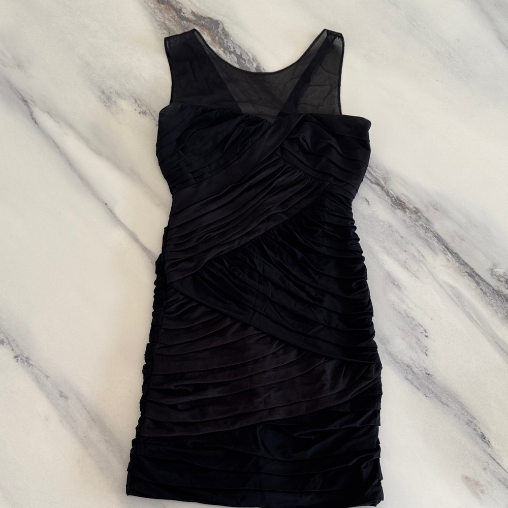 BCBGMaxAzria Women's Elegant Black Sleeveless Dress - size S